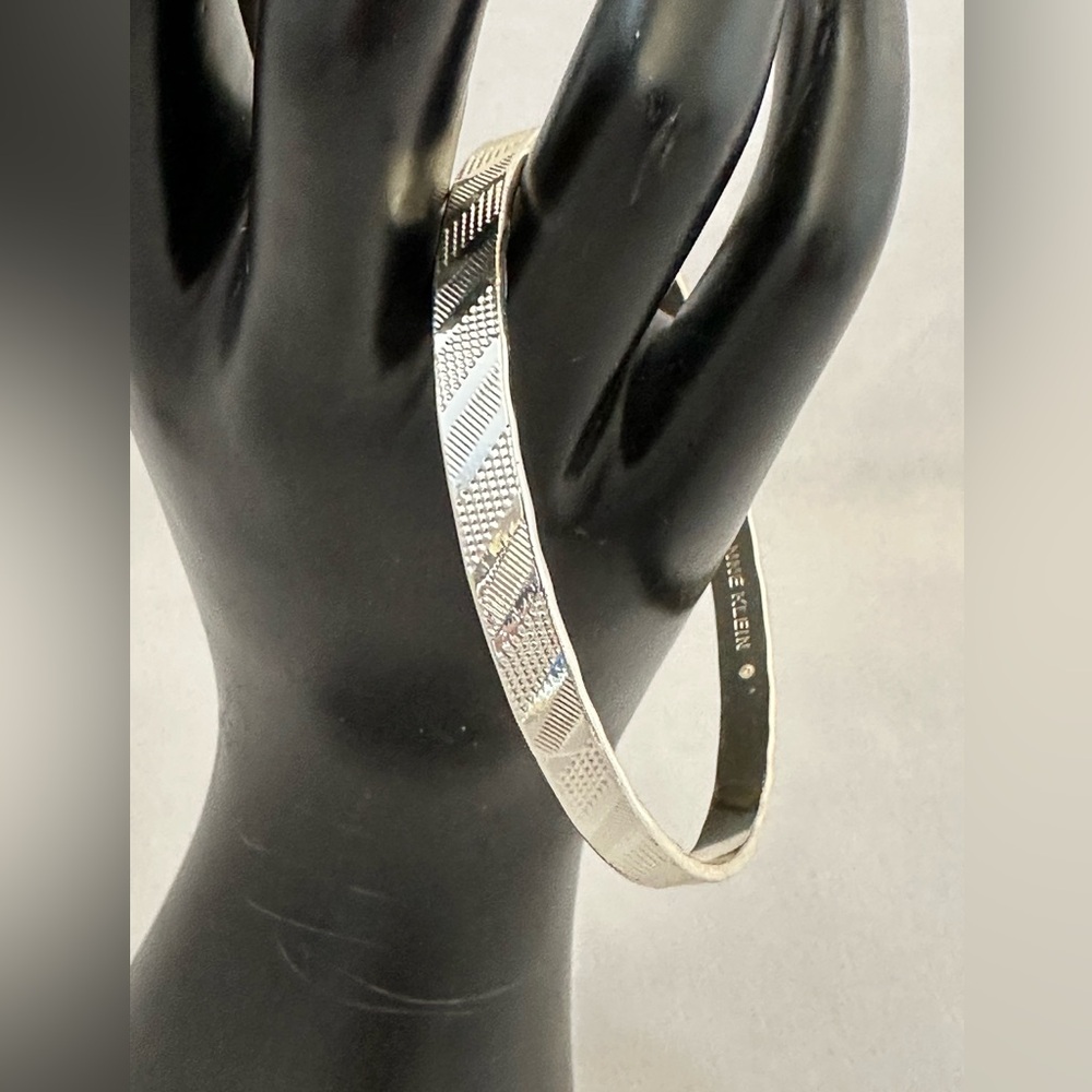 Anne Klein silver tone bangle bracelet